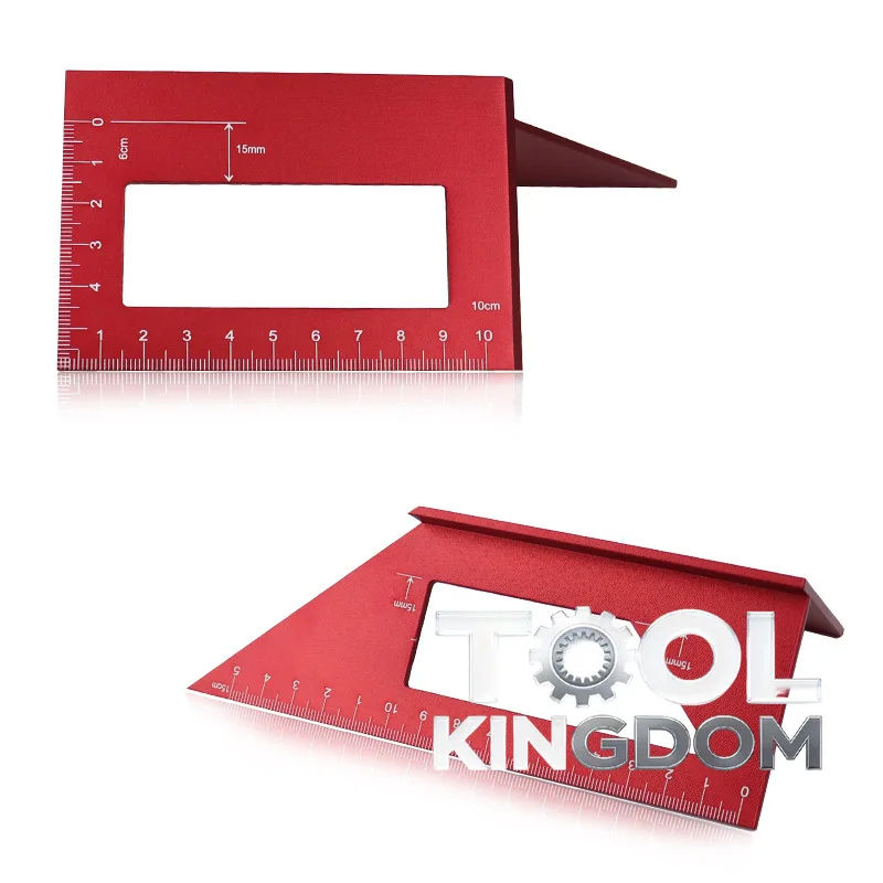 

Multi-Function Angle Ruler 45° 90° Woodworking T-Shape Scriber Line Gauge Portable Guide Ruler Woodworking Tool