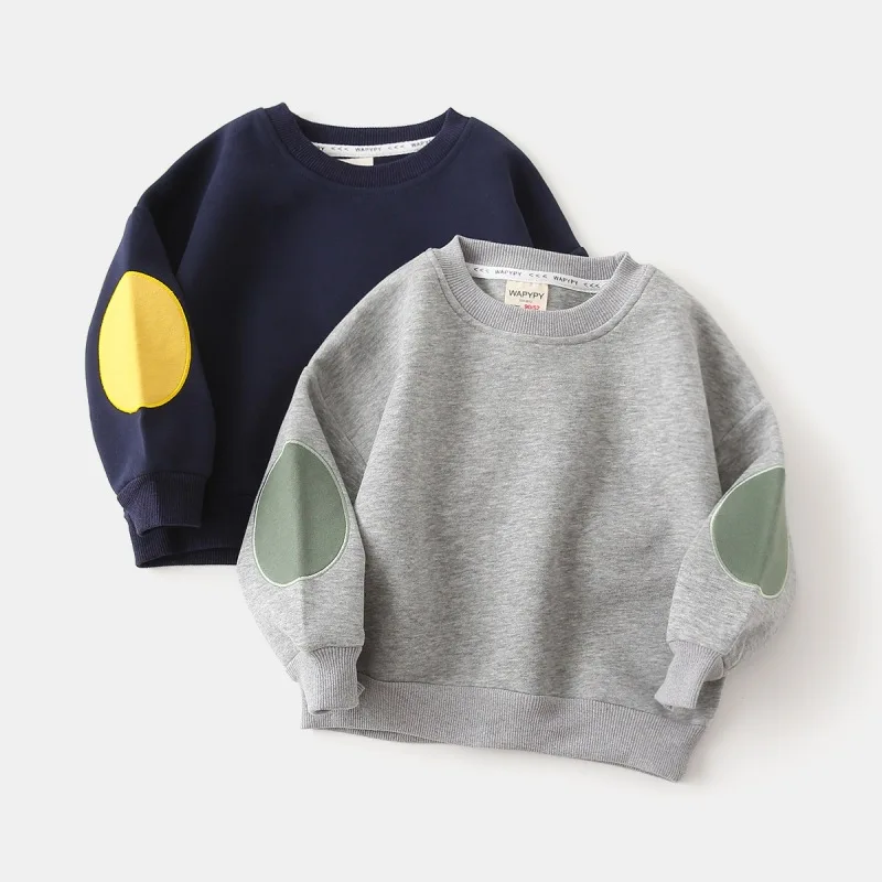 

Autumn Children Boys Sweatshirt Kids Spring Round Collar Casual Long Sleeve Tops Toddler Fashion Vintage Streetwear Pullover