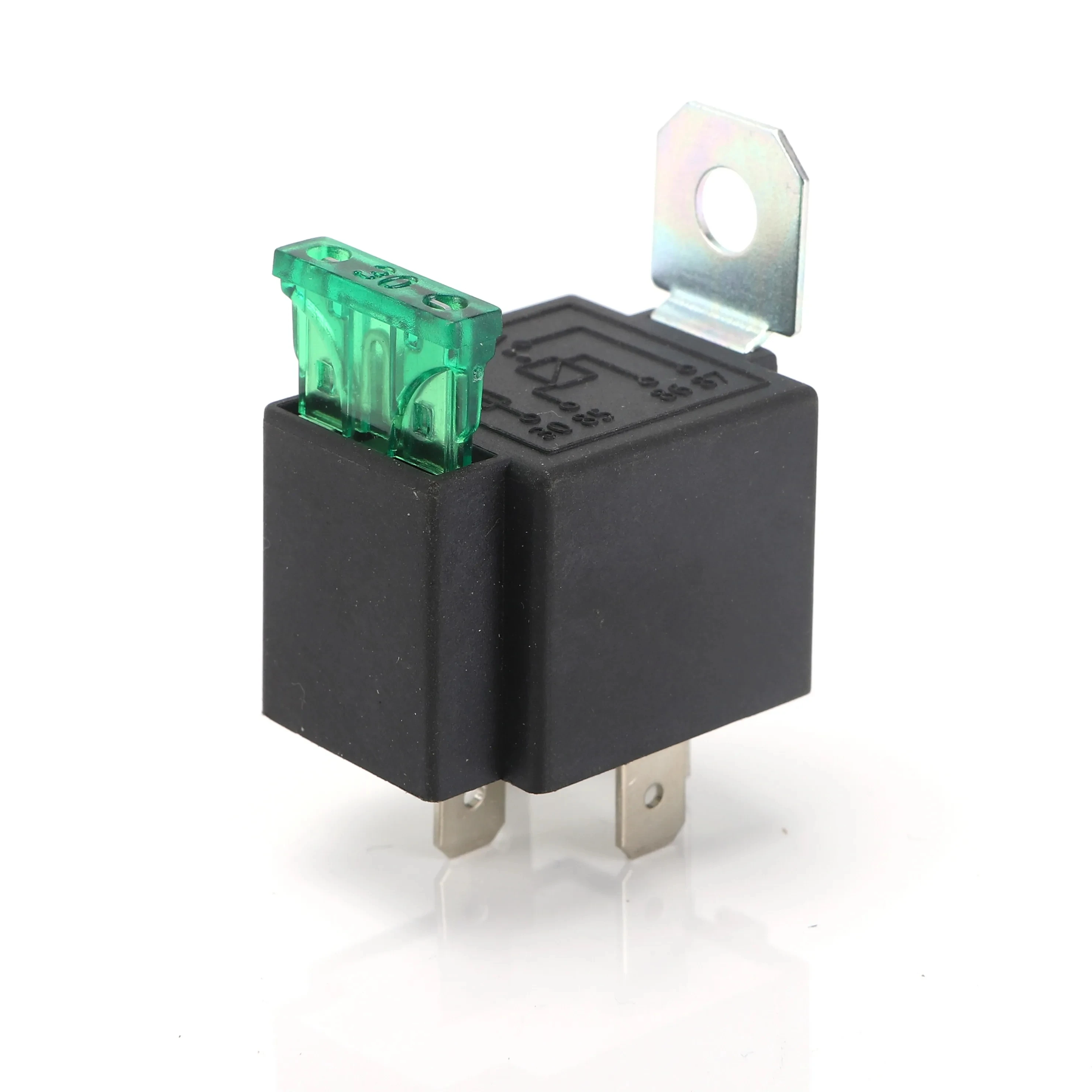 4P 5P Auto Motor Relay 30A DC12V 24V Normally Open Contacts Fused Relay with Metal Bracket Automotive Lamp Fuse Car relais