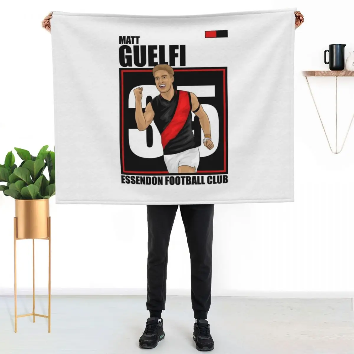Matt Guelfi Throw Blanket Soft Plush Plaid Custom for sofa Travel christmas gifts Single Blankets