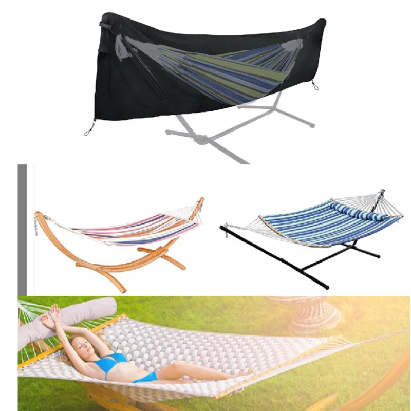 

Открытый садовый гамак, водонепроницаемый защитный чехол, ветрозащитный рукав, защита от ультрафиолета, 420D ткань Оксфорд, пылезащитный полный брезент