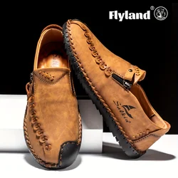 Leather Casual Sneakers for Men Motorcycle Shoes 2024 New In Waterproof Men Luxury Dress Loafers Shoes Footwear