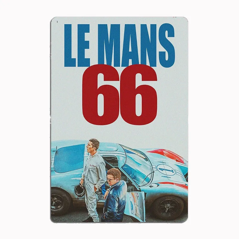 

LE MANS 66 Poster Car Metal Sign Poster Garage Room Decor Automobile Club Custom Tin Vintage Home Decor