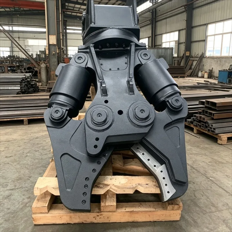 Customized Rotating Hydraulic Double Cylinder Demolition ShearExcavator Attachment Scrap Steel Concrete Building Metal Cutting