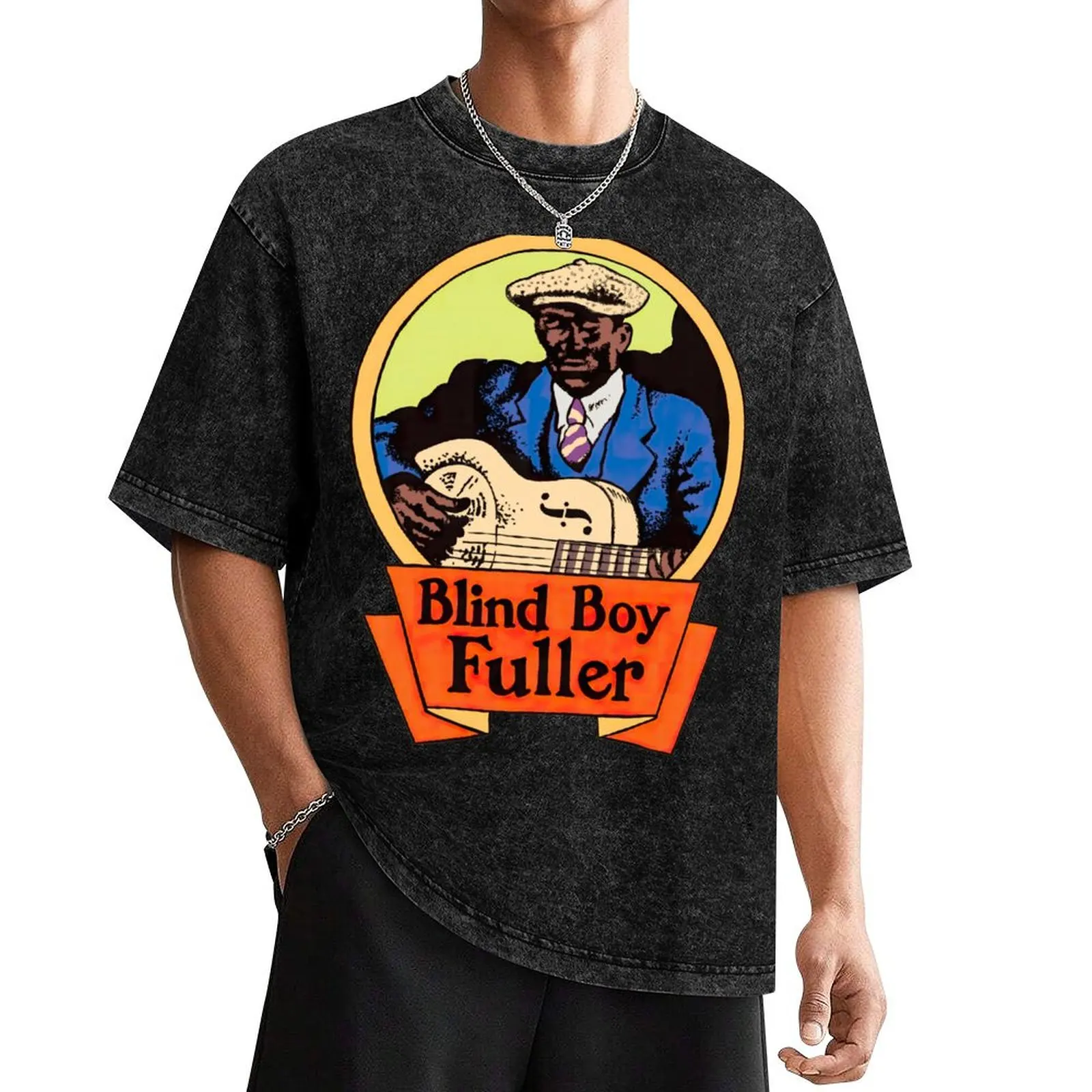 Blind boy Fuller Art T-Shirt street wear vintage clothes shirts graphic tee oversized t shirt men