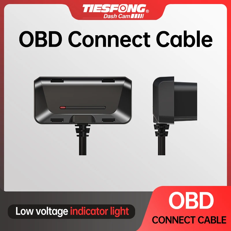 TIESFONG OBD Connect Cable Compatible with the P7 hardwire kit for I7pro-WB Dash Cam for 24H Radar Parking Sensor