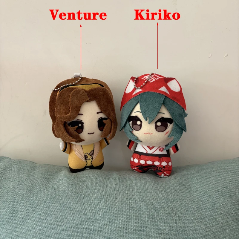 Super Cute Anime Game Character Explorer Venture and Witch Kiriko Plush Toys Overwatch Keychain Bag Pendant Decor Plushie Doll