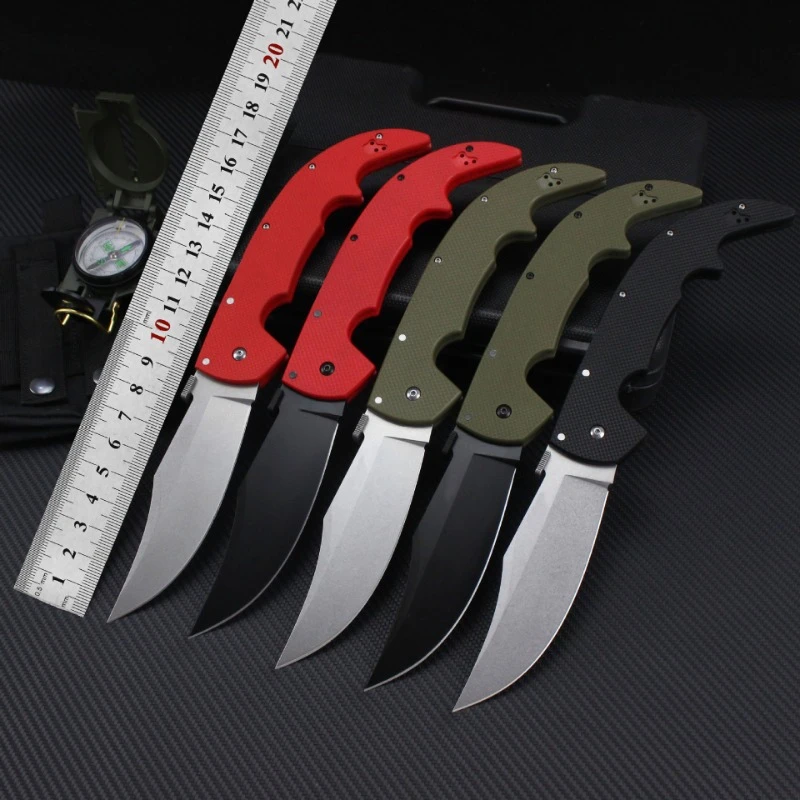 

Portable Folding Pocket Outdoor Camping Knife AUS-10A Blade G10 Handle Hunting Survival Tactical Utility Knives EDC Tools