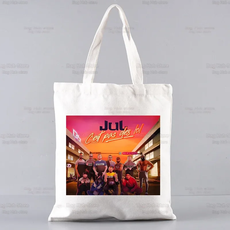 JuL C'est Pas Des حقائب اليد النسائية الجديدة الأكثر مبيعًا حقيبة يد الموضة حقيبة قماش قنب حمل حقيبة كتف عادية للسيدات
