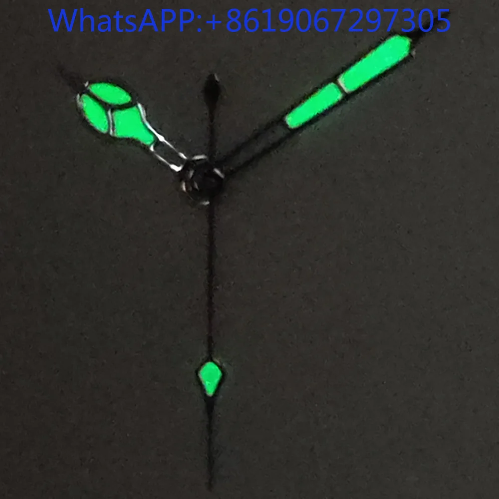 قرص ساعة عربية كلاسيكية من Alpinist Land مناسبة لحركة NH35/34 الأيدي الأوتوماتيكية أجزاء الطيار الأخضر المطلي