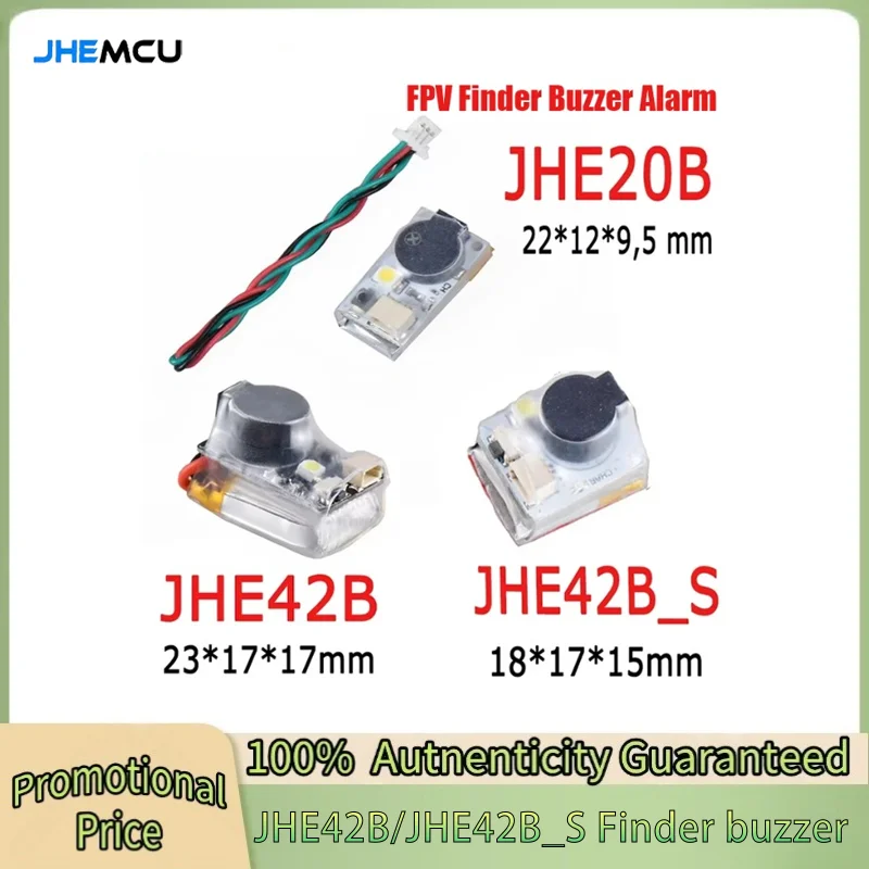 

JHEMCU JHE42B/ JHE42B_S Finder 5V Loud Buzzer Tracker LED Buzzer Alarm Super 110dB W for FPV Drone