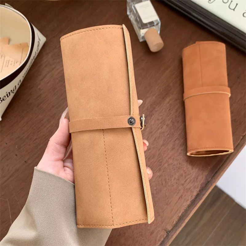 Leather Band Bag For Apple Samsung Amazfit Huawei Watch 8 7 6 Ultra Travel Smart Portable Stand Case Pouch Holder Storage Boxes