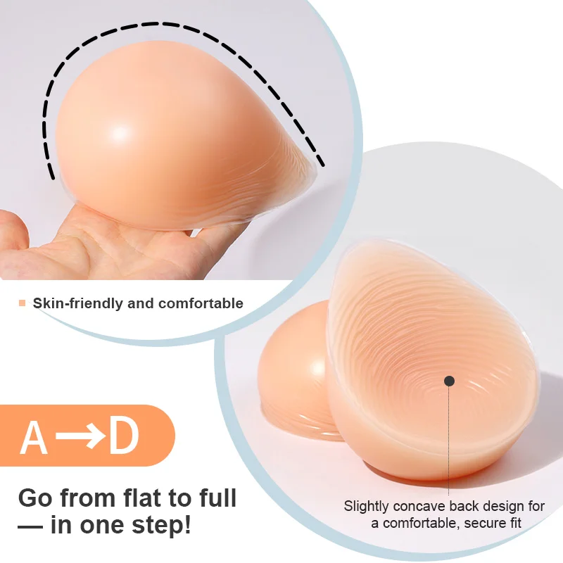Silicone Bra With Breasts Fake Boobs Underwear 2-In-1Chest Enhancement Magnify Crossdresser Transgender Drag Queen Cosplay