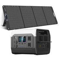 CTOLITY XP1000 1800W Portable Solar Generator Power Station 1024WH Lifepo4 Battery Camping 200W Solar Panel Camping Charging