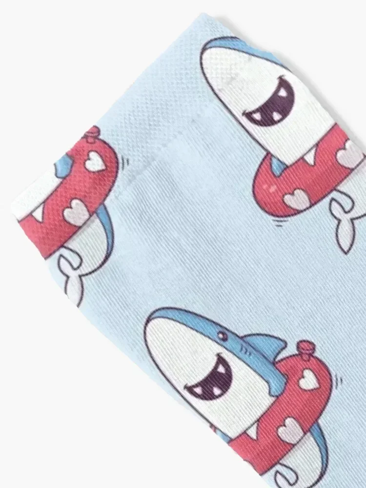 Shark Summer Fun Socks loose valentine gift ideas Heating sock funny sock Socks For Men Women's
