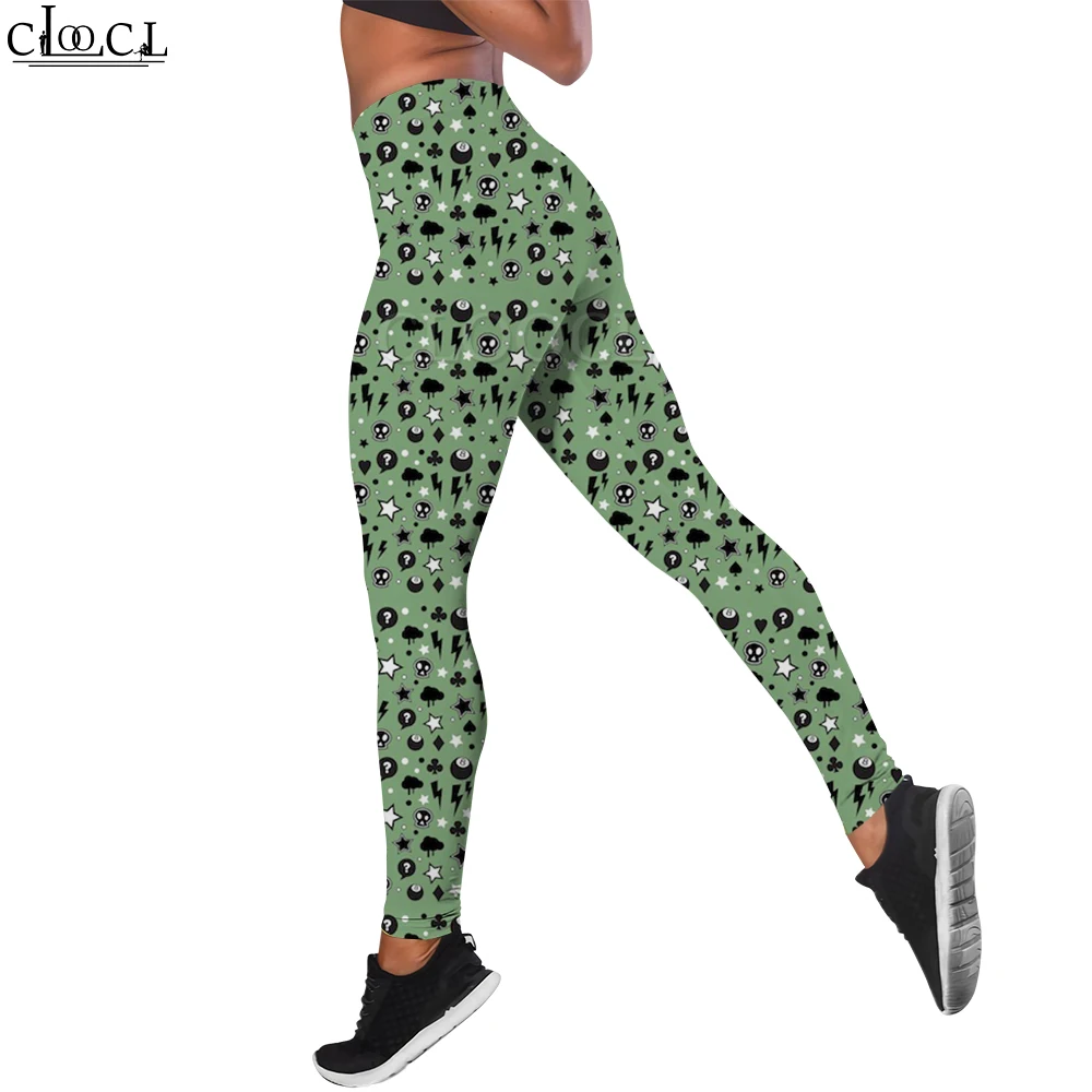 CLOOCL Leggings Mujer Casual Estampado Floral Pantalones de Fitness sin Costuras Scrunch Butt Sexy Yoga Correr Melocotón Cadera Deporte Pantalones de Gimnasio