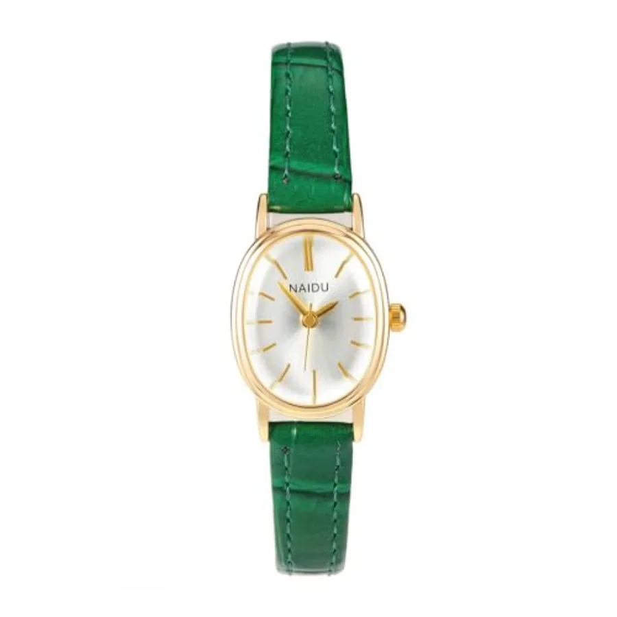 Womens Oval Case Watch PU Leather Analogue Quartz Wrist Watches for Women Ladies Small Casual Business Watches