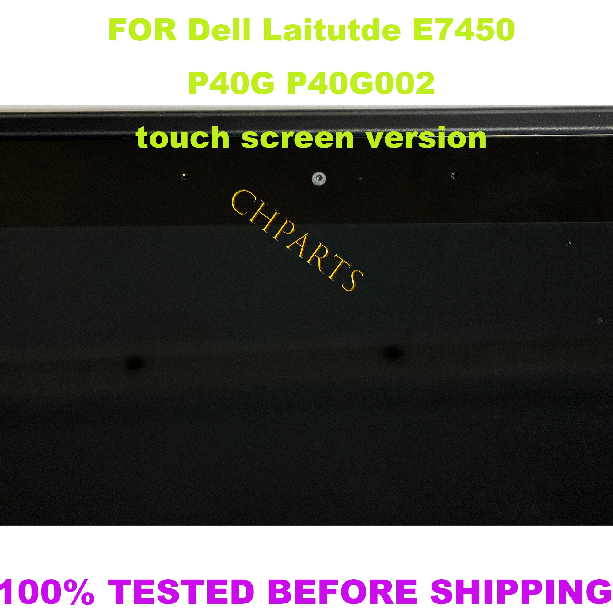 Tela LCD Touch Laptop substituição, montagem completa com dobradiças, Dell, Latitude E7450, P40G, P40G002, FHD, 14 em, 1920*1080