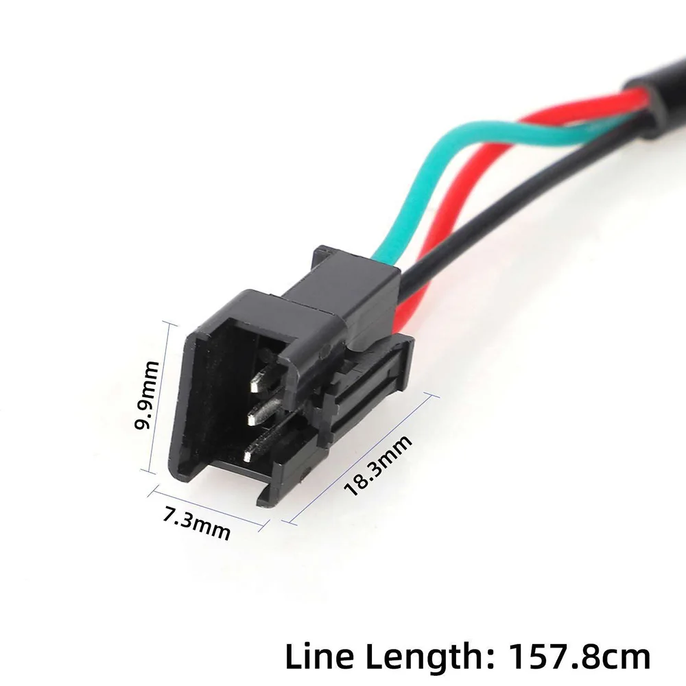 E-bike LED Light Headlight lamp with Horn Front light 3Pin for Electric Bicycle Accessories 12V 24V 36V 48V 60V 72V