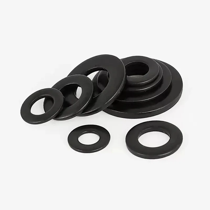Corrosion Resistant Black 304 Stainless Steel Thin Flat Washer Precision Made for Electronics and Instruments