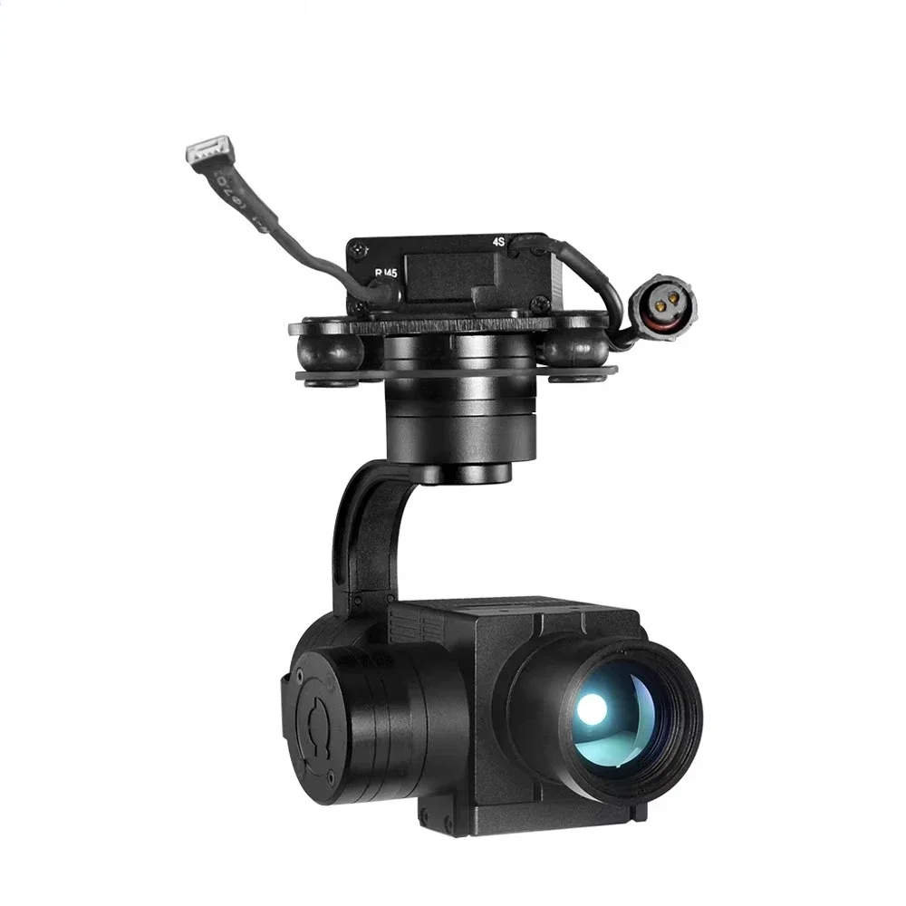 مخصص U-AV 25 مللي متر IR واحد التصوير الحراري الاستشعار Gimbal ميزان الحرارة تتبع كاميرا للرؤية الليلية مع الجسم الأسود