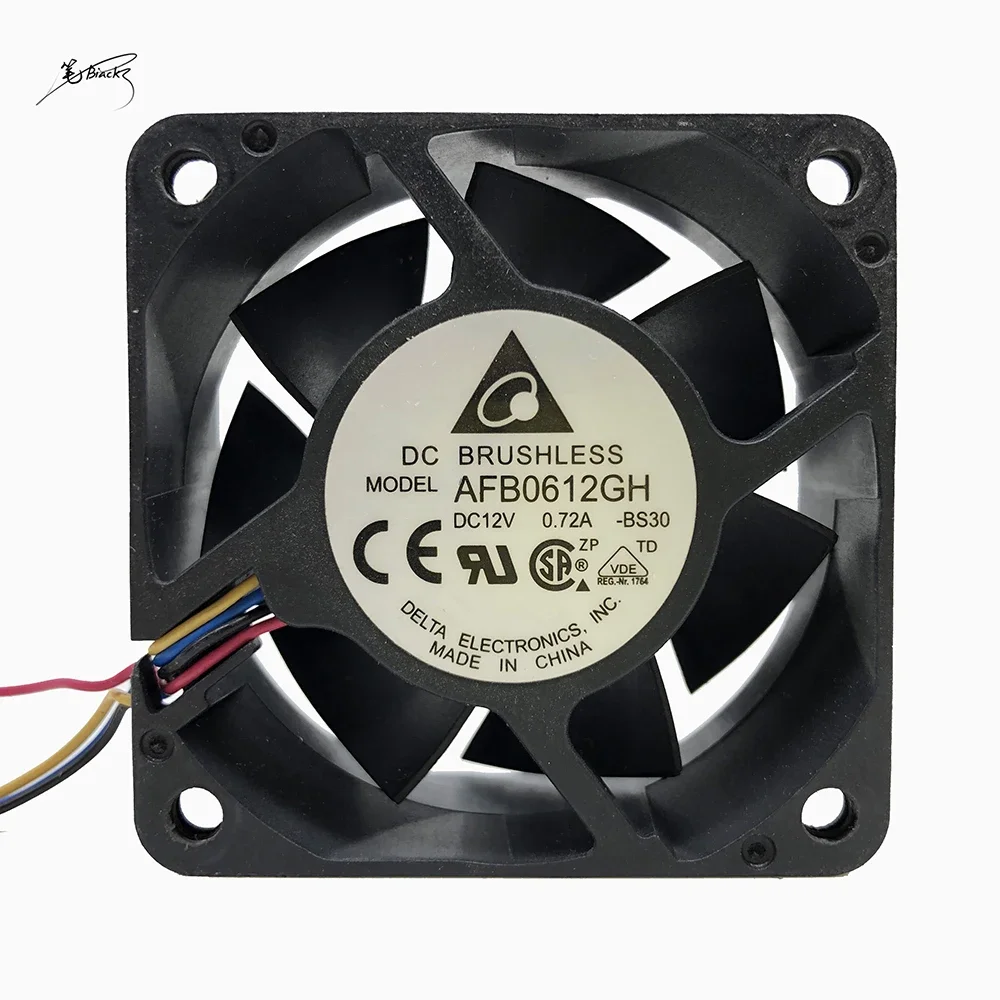 Delta-Original ventilador de volume de ar grande, 6cm, 6025, 12V, 0.72a, 4 fios, PWM, temperatura controlada, novo