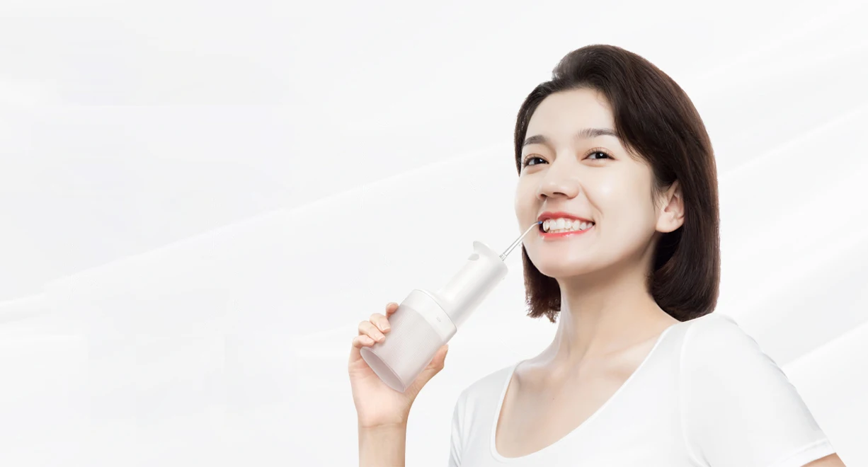 MIJIA Electric Oral Irrigator 2 – Ultrasonic, 3 Modes, 200mL Tank, 2-Min Auto-Off,90-Day Gentle Use,Water Flosser Dental