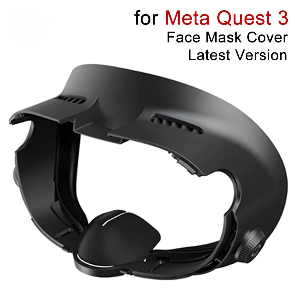 

Latest Version Face Mack Cover for Meta Quest 3 Face Interface PU Leather Foam Replacement Ice Silk Fabric Pad VR Glasses Part
