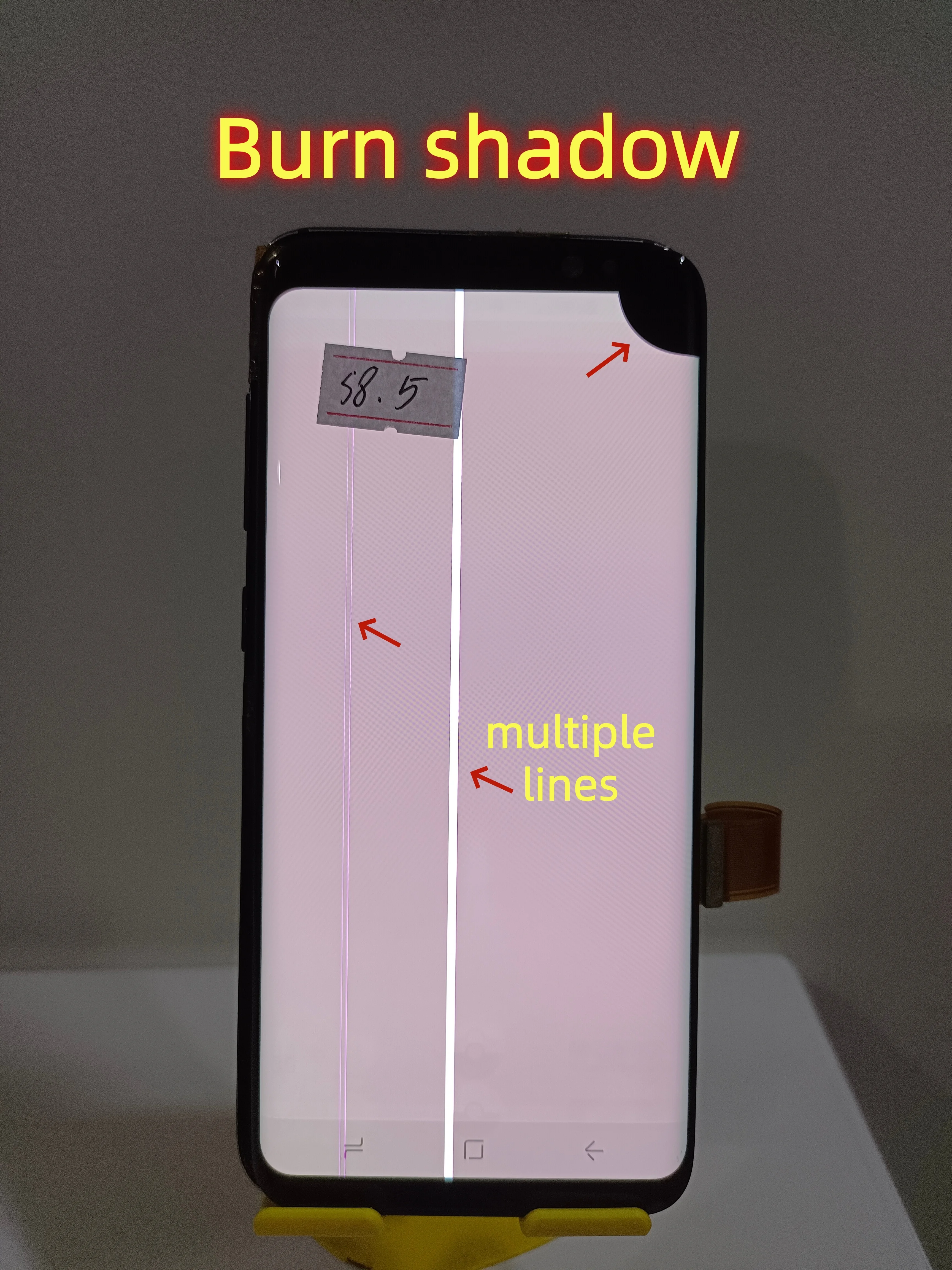 Original 5.8 Inches AMOLED For Samsung Galaxy S8 G950 G950F G950U G950A LCD Display Touch Screen Digitizer Burn Shadow Point