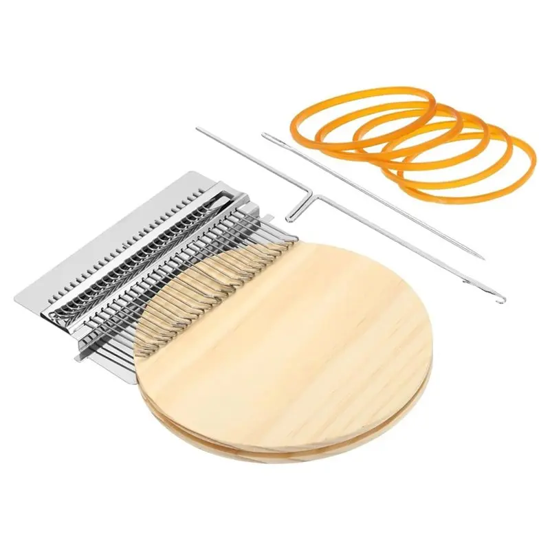 AB41-28 Hooks Mini Weaving Machines Kit, Quickly Small Darning Weave Tool With Accessories For Mending Knitting Clothes