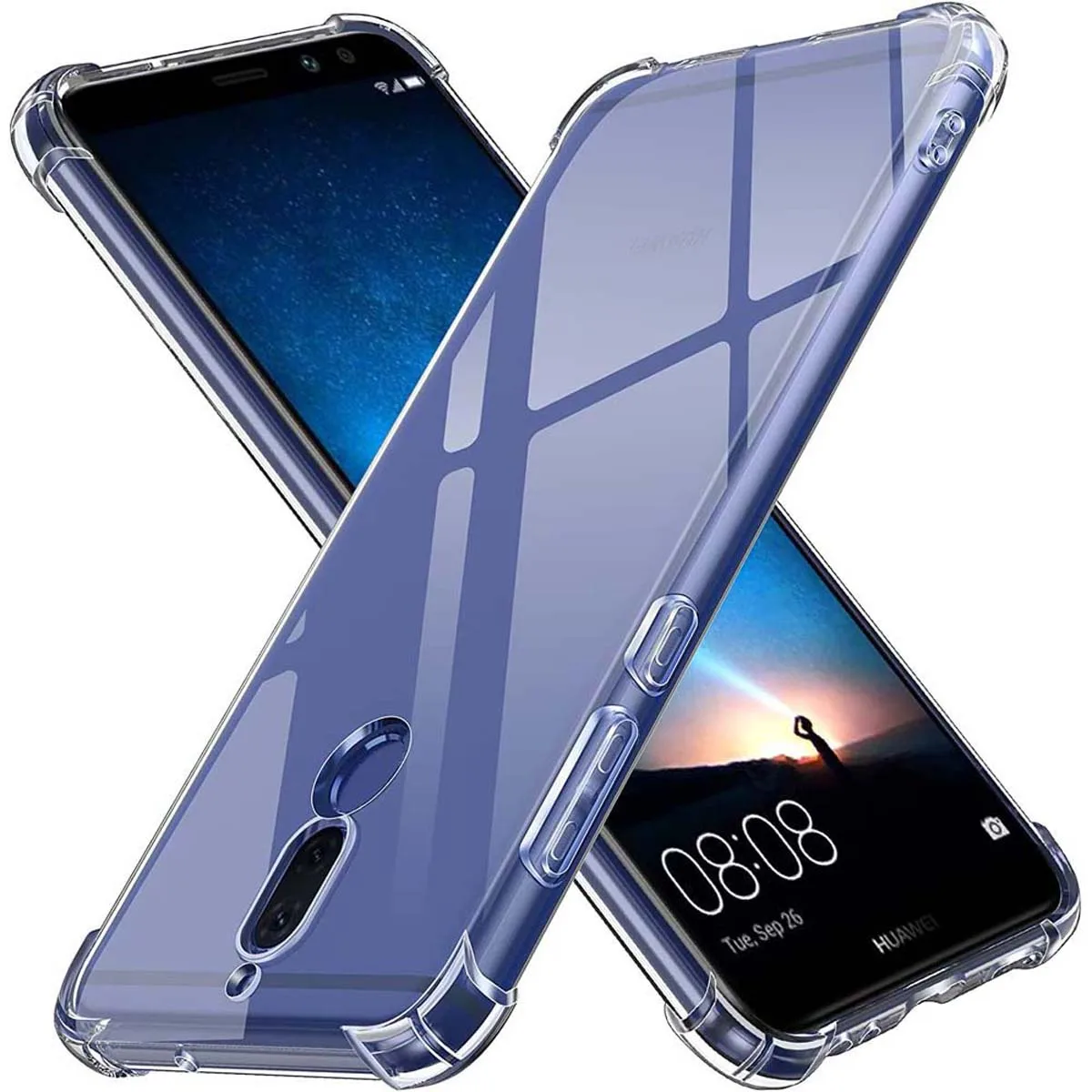 Shockproof Clear Silicone Soft Back Case For Huawei Mate 10 Lite 10 Pro Mate 20 Pro 20X 20 Lite Coque