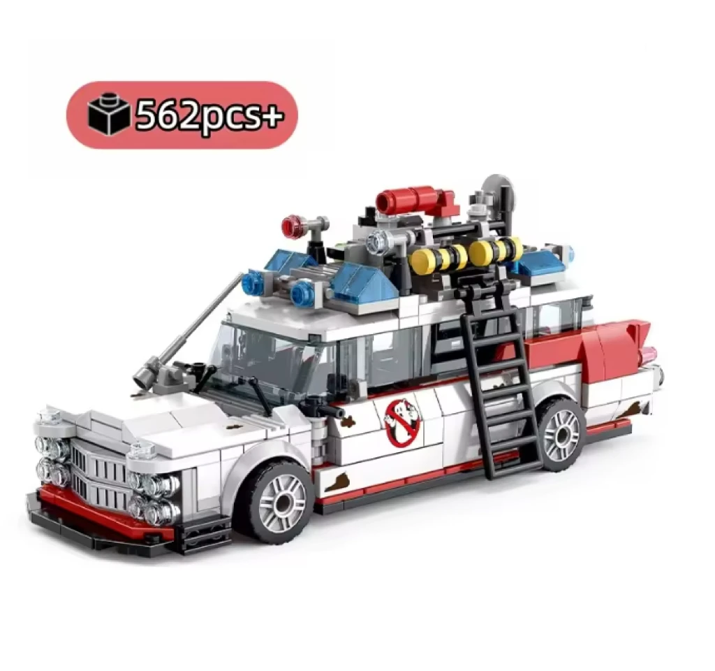 Mini Geister-Rennwagen Bausteine 562 Teile MOC Modellauto-Bausteine DIY Montage-Spielzeug für Erwachsene Halloween Weihnachten Geburtstagsgeschenk – Detail 4