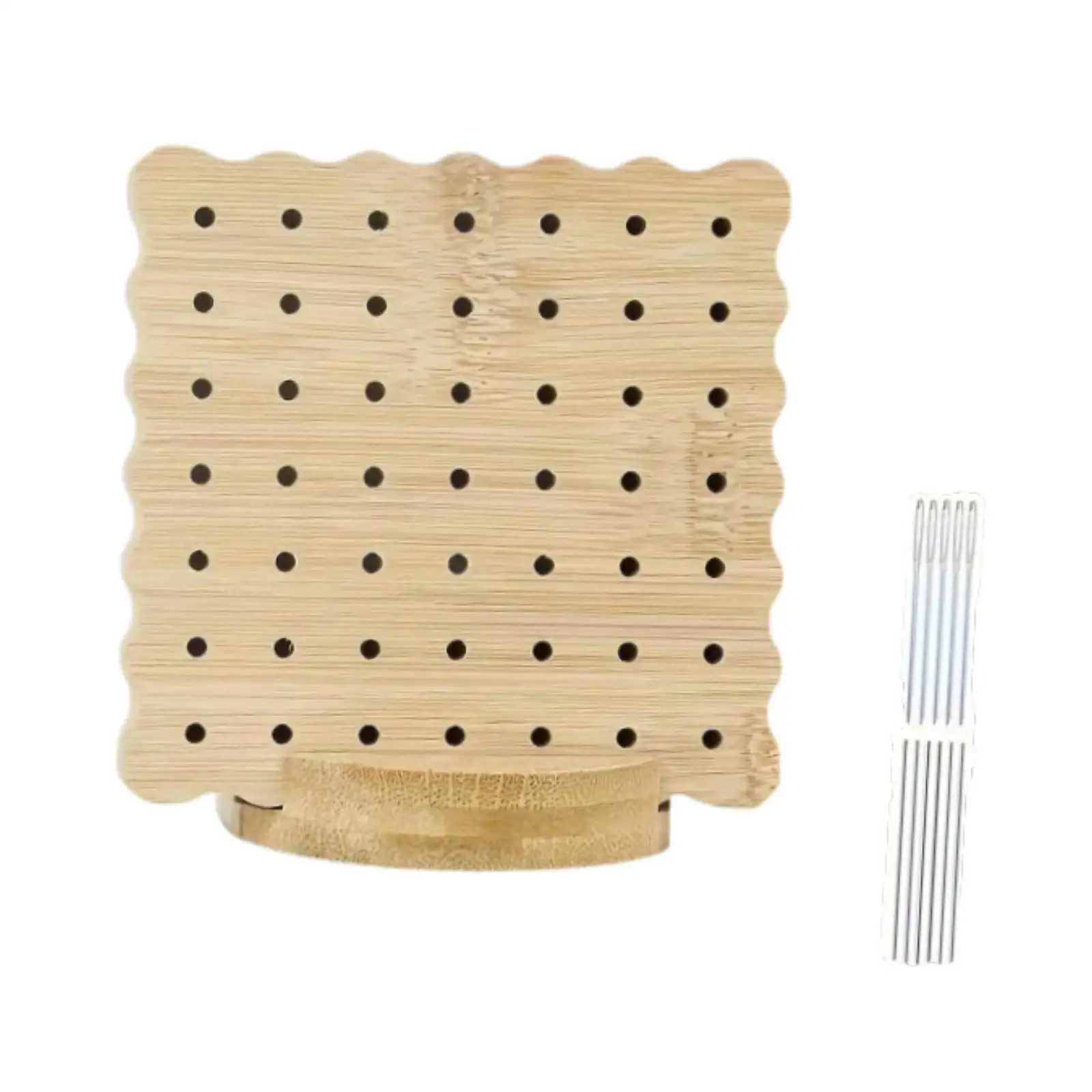 Bamboo Wooden Granny Square Crochet Blocking Board Wool Weaving Board Weaving Shaping Wood Hole Board For Knitting Crochet Gifts