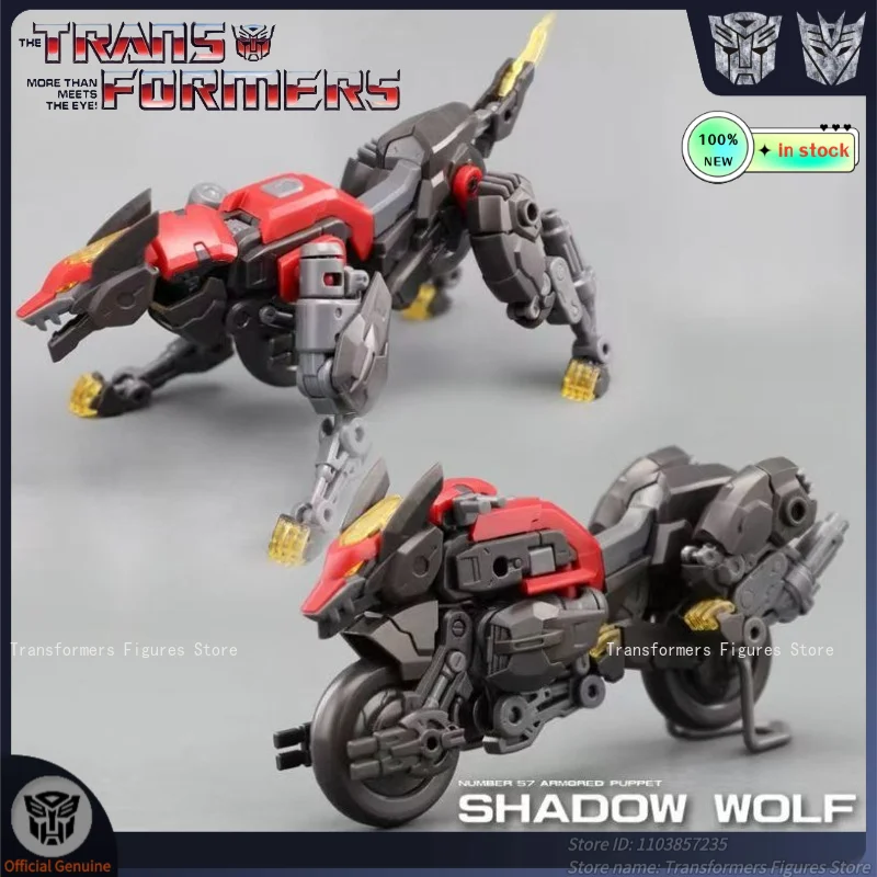 Nuovissimo trasformatore robot giocattoli modello di assemblaggio No.57 Shadow Wolf G1 film cartoon action figure anime regali popolari mobili