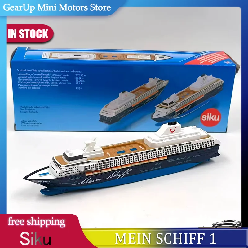 

Новинка в наличии: Siku 1:1400 Немецкий круизный лайнер 1726 Mein Schiff 1, миниатюрная модель из сплава, литая под давлением, игрушка-круизный/пассажирский корабль