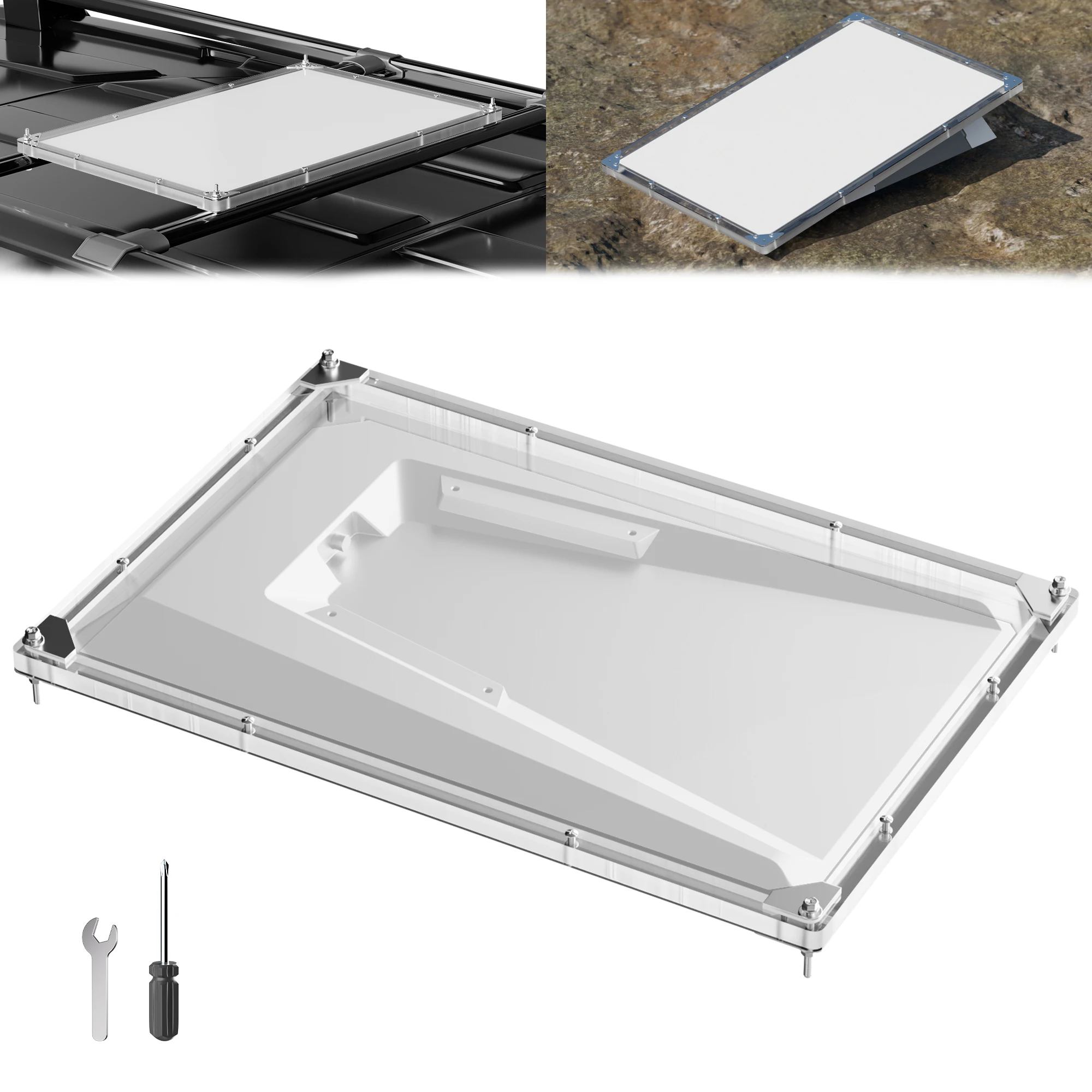 

Starlink Performance Gen3 Roof Rack Mount Starlink FHP Protective Cover Heat-Resistant Waterproof Easy Screw Installation For RV