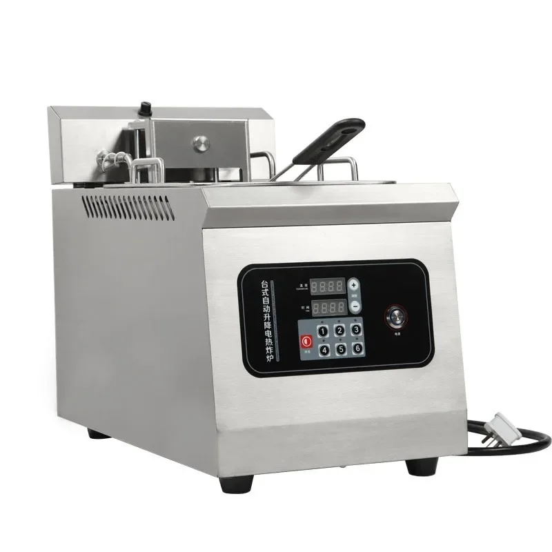 Electric Fryer Automatic Timing Lifting And Lowering Fryer Table TypeFried Skewers French Fries, Snacks Electric Fryer