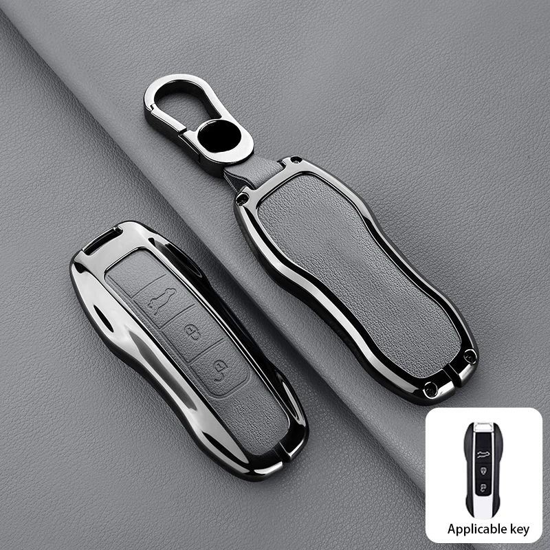 Applicable to Porsche Panamera Spyder Carrera Macan Boxster Cayman Cayenne 911 970 981 991 Zinc Alloy Car Key Protective Case