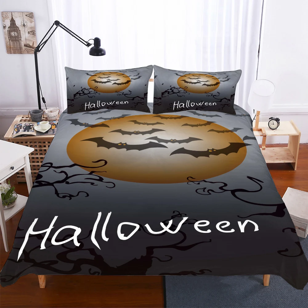 Ropa De cama con calavera, Juego De Cama feliz De Halloween, Juego De Cama para niños, Juego De Cama De 150x200cm, 140x210cm, Juego De funda nórdica