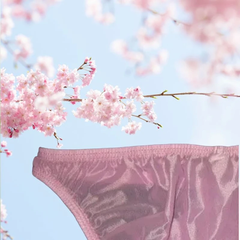 Bragas de malla de red elástica transparente para hombre, calzoncillos de cintura baja, DJ, Club, Bar, fiesta privada FKK, espectáculo en vivo, baile, color rosa