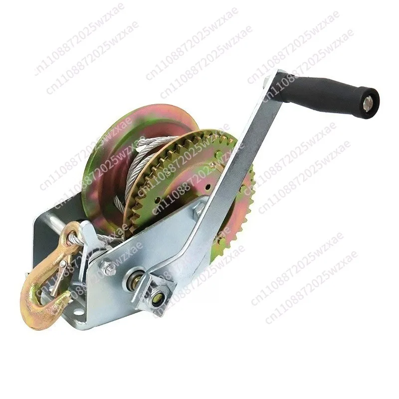 Wire rope hand winch engineering special manual trailer