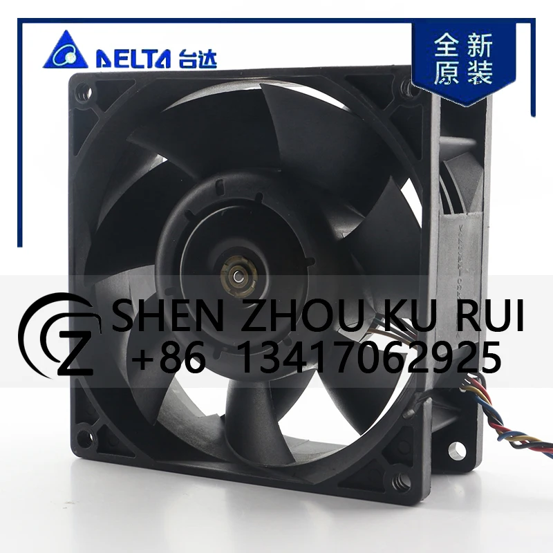 دلتا 12 فولت 24 فولت 48 فولت تيار مستمر 50 فولت 0.70A التيار المتناوب EC 9038 90X90X38 مللي متر 9 سنتيمتر PWM خزانة محول تردد المزدوج الكرة تحمل AFC0948DE مروحة التبريد #4