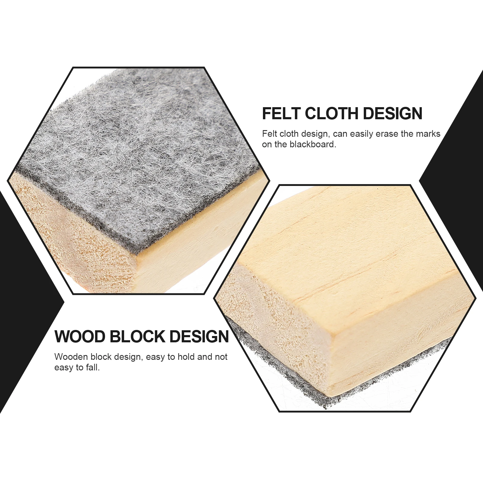 20 قطعة ممحاة السبورة اللباد منظف السبورة الخشبية الغبار الحرة الطباشير ممسحة لوازم الفصول الدراسية المدرسية لوازم المعلم السائبة #2