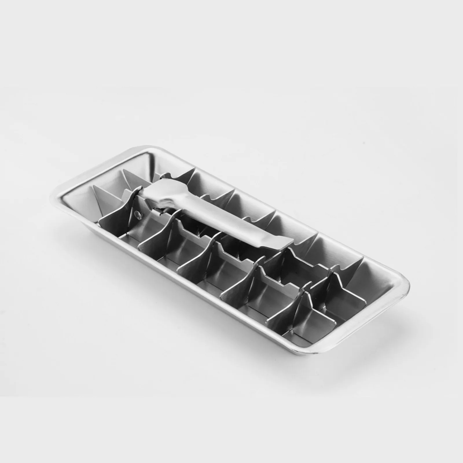 Stainless Steel Ice Tray, 18 Slot Ice Tray With Easy Release Handle For Making Various Ice Cubes And Foods, Removable Slots