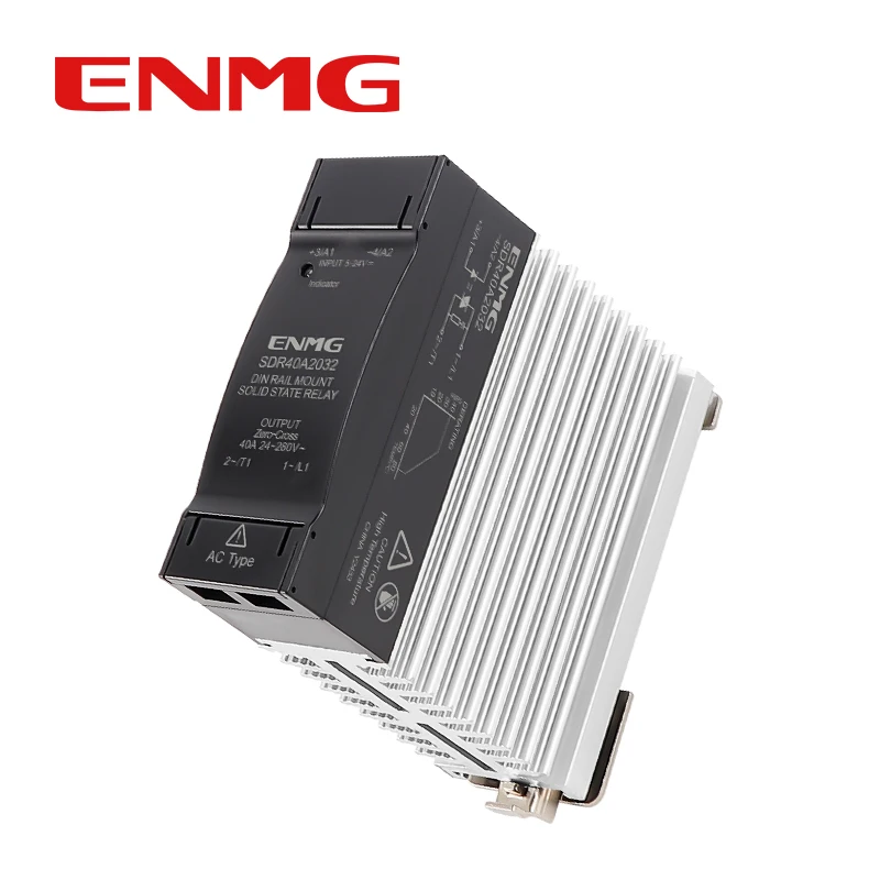 

Однофазное твердотельное реле ENMG SDR25A2032 — монтаж на DIN-рейку, управление 5/12/24 В постоянного тока, 220 В переменного тока