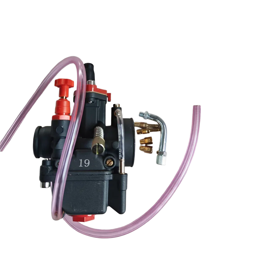 Motorcycle Carburetor Small Pwk 15mm 17mm 19mm 21mm 23mm Flat Curtain Carburetor fit for 50cc-125cc Scooter Moped