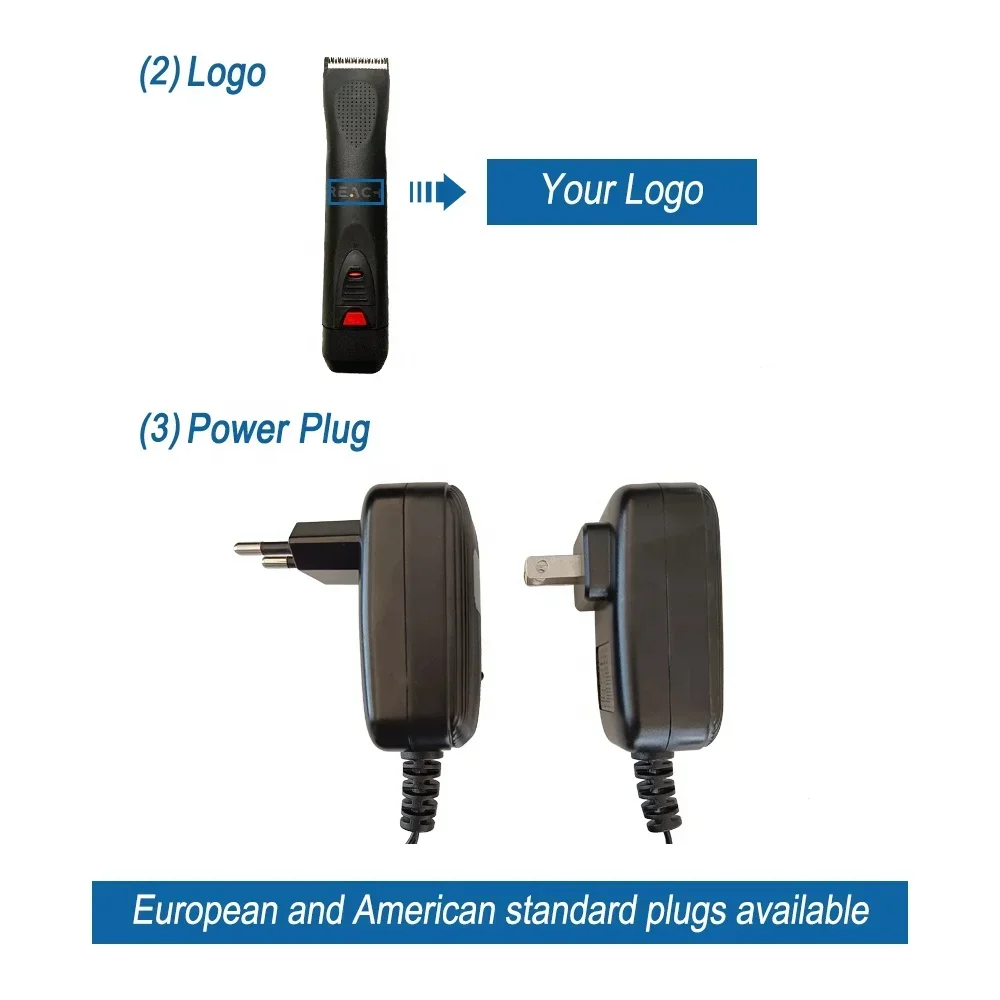 Máquina de cortar cães, cabo recarregável de baixo ruído, kit elétrico sem escova para tosa de animais de estimação, cortador de cães a5