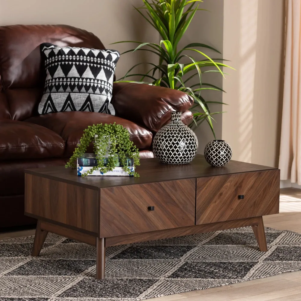 

Hartman Mid-Century Modern Walnut Brown Finished Coffee Table