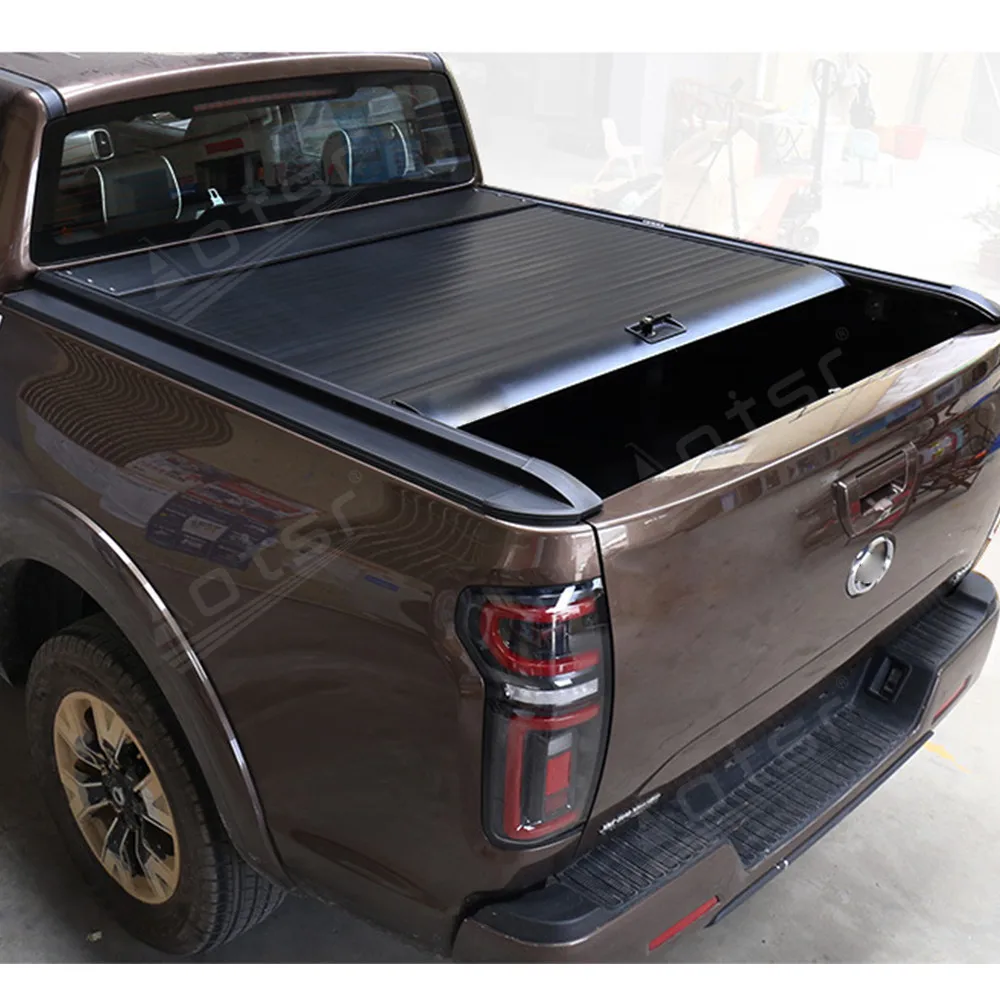 For GWM Poer Wingle 5 6 7 Dmax Pickup Retractable Tonneau Cover Aluminum Alloy Truck Bed Roll Shutter Lid Accessories