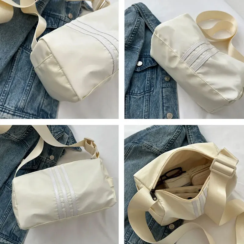 女性のためのカジュアルストライプバッグシーズンのホットセールシンプルな多用途ショルダーバッグファッショナブルなシングルピースクロスボディバッグ